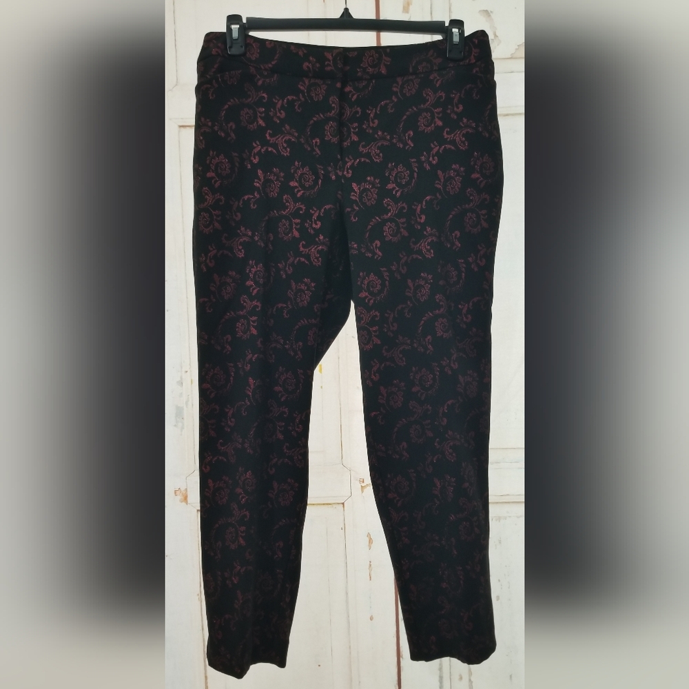 Liz Claiborne Stretch Glitter Casual Pants